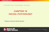 Introductory Psychology Concepts Professor Veronica Emilia Nuzzolo © 2013 The McGraw-Hill Companies, Inc. CHAPTER 14 SOCIAL PSYCHOLOGY.