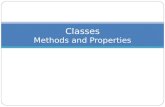 Classes Methods and Properties. Introduction to Classes and Objects In object-oriented programming terminology, a class is defined as a kind of programmer-defined.