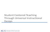 Student Centered Teaching Through Universal Instructional Design.