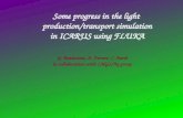 G. Battistoni, A. Ferrari, C. Pardi in collaboration with LNGS/Aq group Some progress in the light production/transport simulation in ICARUS using FLUKA.