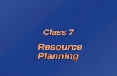 Resource Planning Class 7. Enterprise Resource Planning (ERP) Organizes and manages a company’s business processes by sharing information across functional.