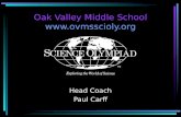 Oak Valley Middle School  Head Coach Paul Carff.