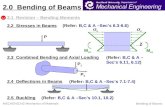 ☻ 2.0 Bending of Beams sx 2.1 Revision – Bending Moments
