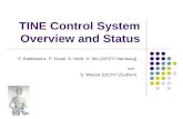 TINE Control System Overview and Status P. Bartkiewicz, P. Duval, S. Herb, H. Wu (DESY/ Hamburg) and S. Weisse (DESY/ Zeuthen)
