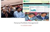 Personal Portfolio Management -in a turbulent market
