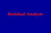 Residual Analysis Purposes –Examine Functional Form (Linear vs. Non- Linear Model) –Evaluate Violations of Assumptions Graphical Analysis of Residuals.