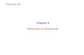 Chapter 5 Molecules & Compounds Chemistry 100. Elements & Compounds.