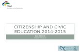 CITIZENSHIP AND CIVIC EDUCATION 2014-2015 MAITE ERRASTI 3A IRAIDE URGOITI 4A IDOIA ZAPIRAIN 3B 4B.