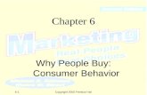 Copyright 2000 Prentice Hall6-1 Chapter 6 Why People Buy: Consumer Behavior.