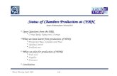 Muon Meeting April 2004JsG Status of Chambers Production at CERN Jean-Sebastien Graulich o Open Questions from the PRR O-ring Aging, Aging tests, Storage.