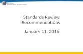 New Jersey DEPARTMENT OF EDUCATION Standards Review Recommendations January 11, 2016.