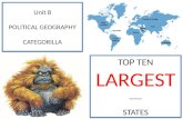 LARGEST TOP TEN STATES Unit 8 POLITICAL GEOGRAPHY CATEGORILLA