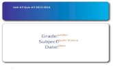 Unit #3 Quiz #3 2013-2014 Grade: «grade» Subject: Aquatic Science Date: «date»