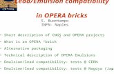 1 Lead/Emulsion compatibility in OPERA bricks Short description of CNGS and OPERA projects What is an OPERA “brick” Alternative packaging Technical description.