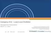 Company XYZ – Loan-Level Portfolio