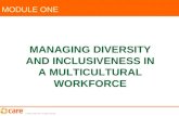 © 2004, CARE USA. All rights reserved. MODULE ONE MANAGING DIVERSITY AND INCLUSIVENESS IN A MULTICULTURAL WORKFORCE.