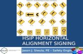 Jason J. Siwula, PE – Safety Engineer HSIP HORIZONTAL ALIGNMENT SIGNING.
