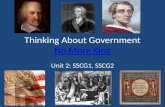 Thinking About Government No More King No More King Unit 2: SSCG1, SSCG2.