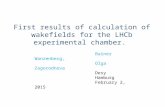 First results of calculation of wakefields for the LHCb experimental chamber. Rainer Wanzenberg, Olga Zagorodnova Desy Hamburg February 2, 2015.