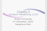 Chapter 5 System Modeling (1/2) Yonsei University 2 nd Semester, 2015 Sanghyun Park.