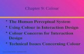 Sources Addison Wesley and Plimmer 2009 The Human Perceptual System Using Colour in Interaction Design Colour Concerns for Interaction Design Technical.