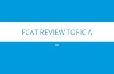 FCAT Review topic a 2015.