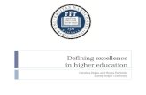 Defining excellence in higher education Cristina Bojan and Sonia Pavlenko Babe-Bolyai University.