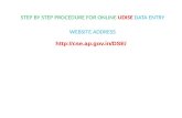 STEP BY STEP PROCEDURE FOR ONLINE UDISE DATA ENTRY