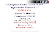 NuPECC Strategy Meeting, 16 January 2016; Darmstadt, Germany 1 “European Nuclear Science and Applications Research 2” (ENSAR2) Muhsin N. Harakeh Coordinator.