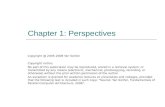 Chapter 1: Perspectives 2005-2008 Yan Solihin Copyright notice: No part of this publication may be reproduced, stored in a retrieval system,