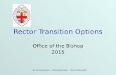 Proclamation Discipleship Servanthood Rector Transition Options Office of the Bishop 2015.