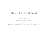 Stave - Electrical Break Richard French The University of Sheffield Material from the ATLAS SCT/IBL/PIXEL community.