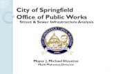 City of Springfield Office of Public Works Street & Sewer Infrastructure Analysis 1 Mayor J. Michael Houston Mark Mahoney, Director.