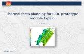 1 Thermal tests planning for mock-up TM0 Thermal tests planning for CLIC prototype module type 0 July 17,