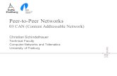 Peer-to-Peer Networks 03 CAN (Content Addressable Network) Christian Schindelhauer Technical Faculty Computer-Networks and Telematics University of Freiburg.