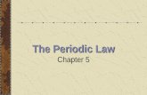 The Periodic Law Chapter 5. History of the Periodic Table Before 1860, there was no method for accurately determining an element’s atomic mass. Different.