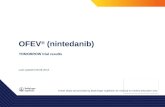 OFEV ® (nintedanib) TOMORROW trial results Last updated 08.09.2015 These slides are provided by Boehringer Ingelheim for medical to medical education only.