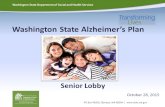 Washington State Alzheimer’s Plan Senior Lobby October 28, 2015.
