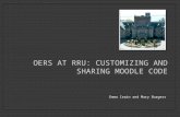 OERS AT RRU: CUSTOMIZING AND SHARING MOODLE CODE Emma Irwin and Mary Burgess.