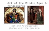 Art of the Middle Ages & Renaissance Art and Architecture change with the new era.