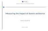 Statistical Office of the Republic of Serbia Measuring the impact of donors assistance Jelena Budimir March, 2015.