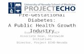 Pre-Gestational Diabetes: A Public Health Growth Industry Evan Klass, MD, FACP Associate Dean, Statewide Initiatives Director, Project ECHO-Nevada.