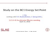 J. Wu J. Wu working with T.O. Raubenheimer, J. Qiang (LBL), LCLS-II Accelerator Physics meeting April 11, 2012 Study on the BC1 Energy Set Point LCLS-II.