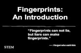 Fingerprints & Stuff Recording Prints rolling inked prints primary identification number Lifting Prints Black, white and fluorescent powder.