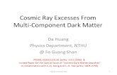 Cosmic Ray Excesses From Multi-Component Dark Matter Da Huang Physics Department, Fo Guang Shan Fo Guang Shan PRD89, 055021(2014) [arXiv: