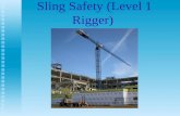 Sling Safety (Level 1 Rigger). Objectives Be familiar with regulations regarding slings. Be familiar with regulations regarding slings. Understand safe