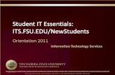 © Information Technology Services, Florida State University C6100 University Center Tallahassee, FL 32306-2620 | 850/644-4357.