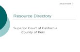 Resource Directory Superior Court of California County of Kern Attachment D.