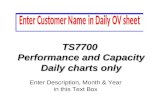 TS7700 Performance and Capacity Daily charts only Enter Description, Month & Year in this Text Box.