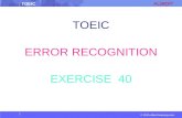 TOEIC © 2015 albert-learning.com TOEIC ERROR RECOGNITION EXERCISE 40.